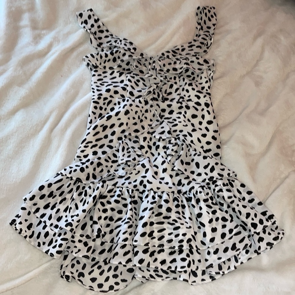 Mini ruffle dress